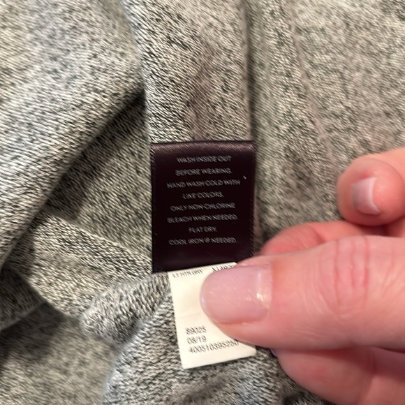 SIMPLY VERA-VERA WANG ASYMMETRICAL SWEATER in Gray Size XL - Picture 6 of 7